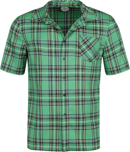 Chemise manches courtes  de H&R London - Chemise Verte - S à XL - pour Homme - vert - H&R London