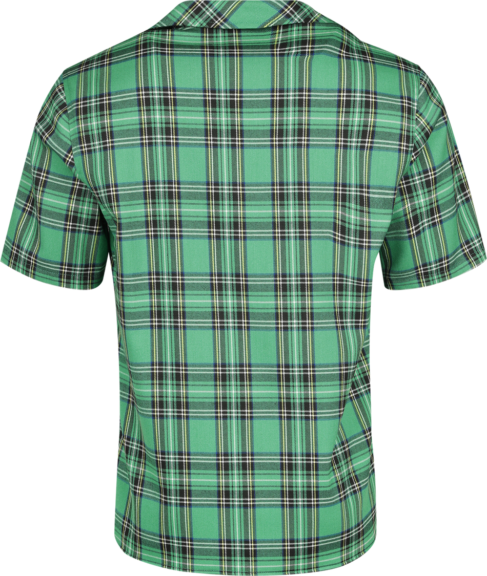 Chemise manches courtes  de H&R London - Chemise Verte - S à XL - pour Homme - vert - H&R London - View 2