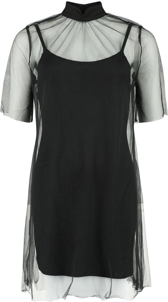 Robe courte Gothic de KIHILIST by KILLSTAR - Ravaged Spirit Mini Dress - XS à M - pour Femme - noir - KIHILIST by KILLSTAR