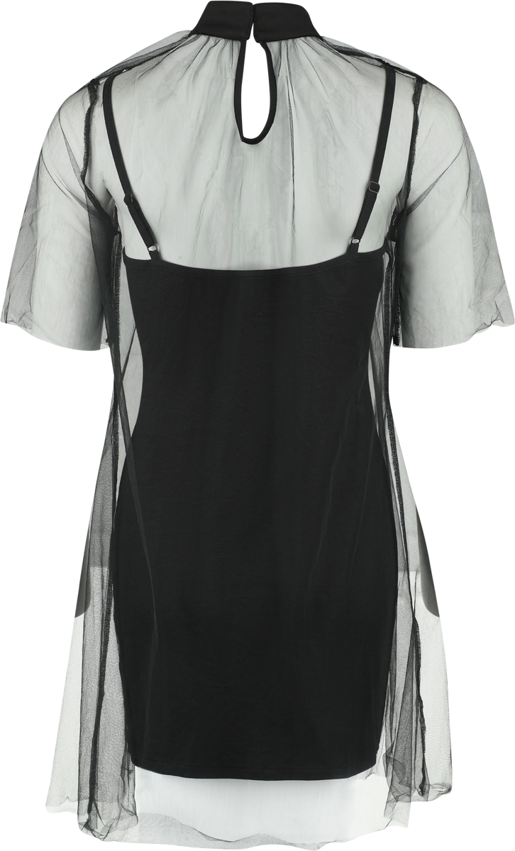 Robe courte Gothic de KIHILIST by KILLSTAR - Ravaged Spirit Mini Dress - XS à M - pour Femme - noir - KIHILIST by KILLSTAR - View 2