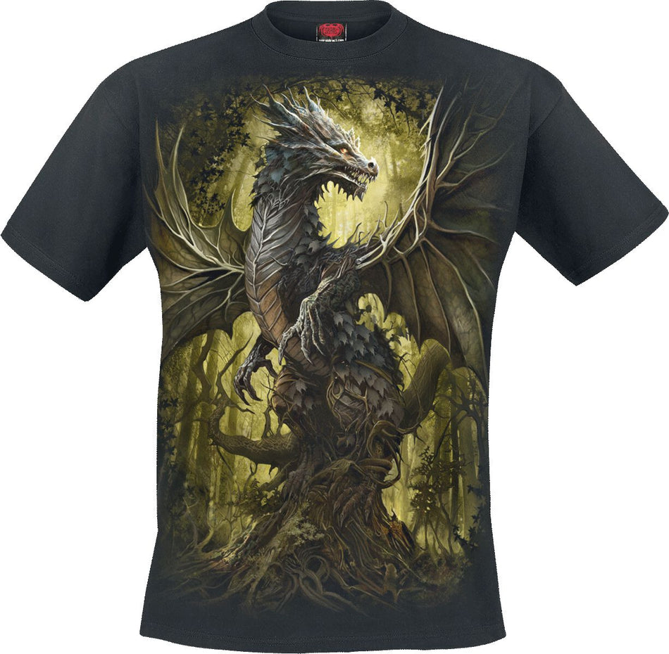 T-Shirt Manches courtes  de Spiral - Oak Dragon - S à 4XL - pour Homme - noir - Spiral