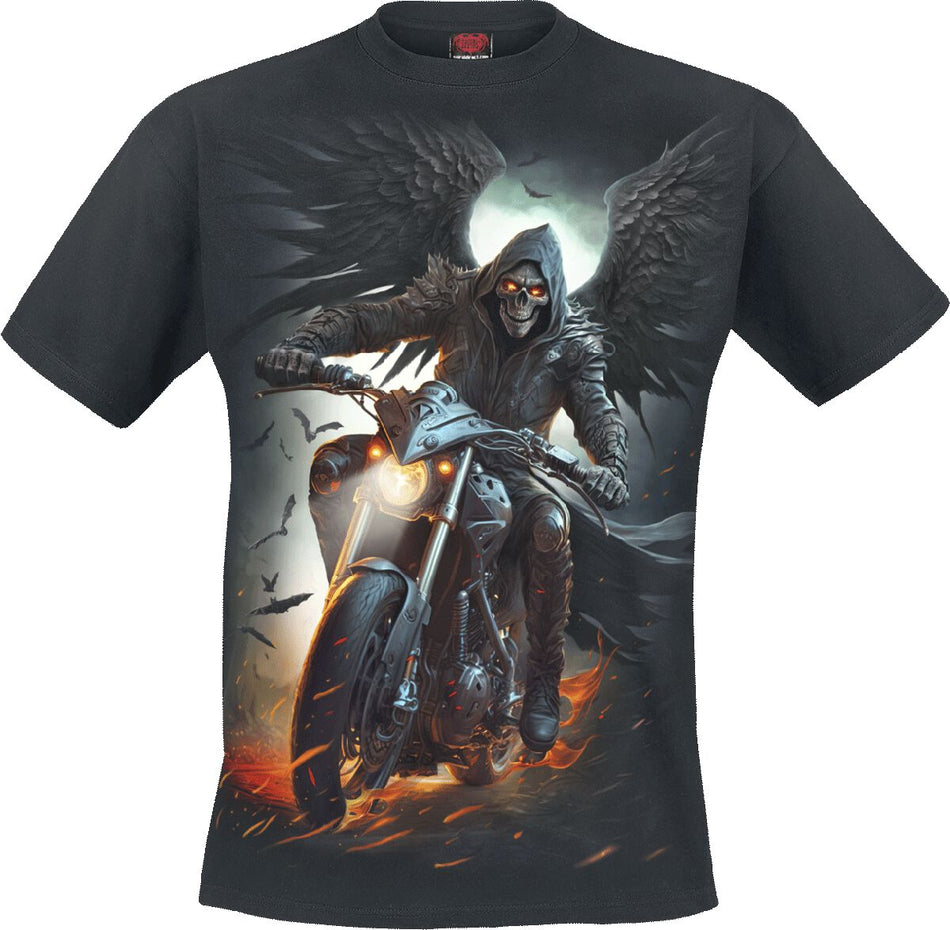 T-Shirt Manches courtes  de Spiral - Night Rider - S à 4XL - pour Homme - noir - Spiral