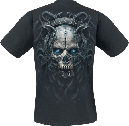 T-Shirt Manches courtes  de Spiral - Human 2.0 - S à 4XL - pour Homme - noir - Spiral - View 2