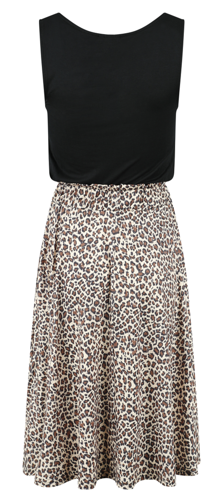 Robe mi-longue  de Forplay - MAY - S à XXL - pour Femme - noir/marron - Forplay - View 2