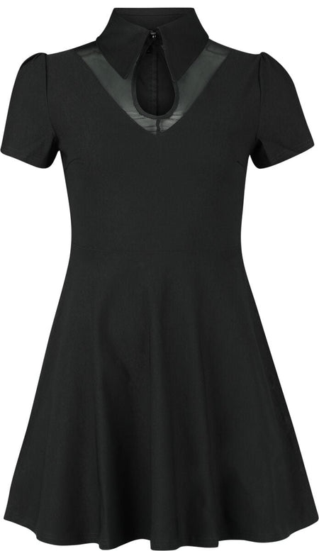 Robe courte Gothic de KIHILIST by KILLSTAR - Wept Inside Mini Dress - XS à 4XL - pour Femme - noir - KIHILIST by KILLSTAR