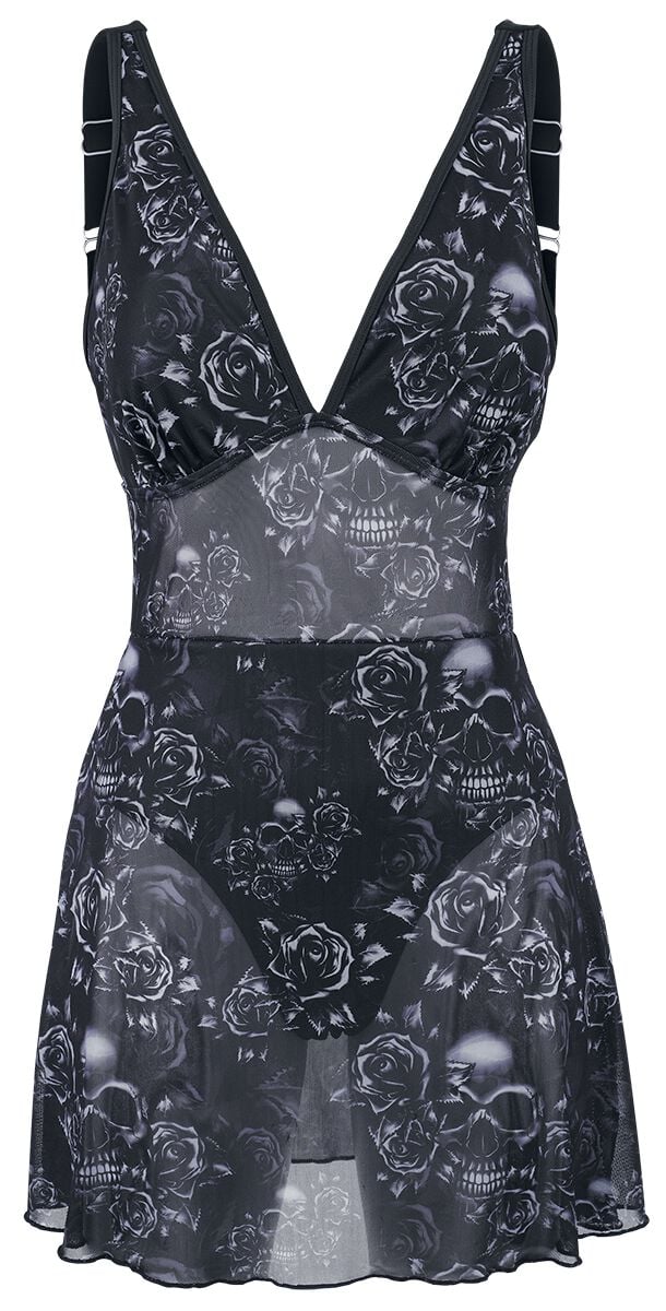 Maillots de bain  de Black Premium by EMP - Maillot de Bain avec Robe en Mesh - S à XXL - pour Femme - noir - Black Premium by EMP
