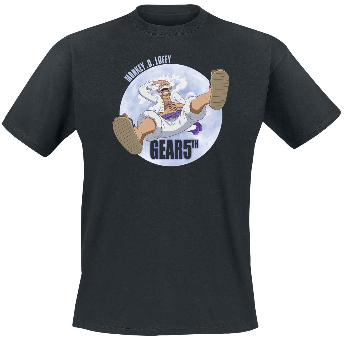 T-Shirt Manches courtes  de One Piece - Gear 5th - S à XXL - pour Homme - noir - One Piece