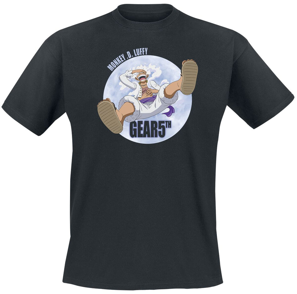 T-Shirt Manches courtes  de One Piece - Gear 5th - S à XXL - pour Homme - noir - One Piece
