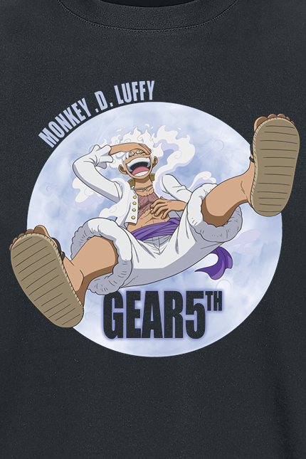 T-Shirt Manches courtes  de One Piece - Gear 5th - S à XXL - pour Homme - noir - One Piece - View 2