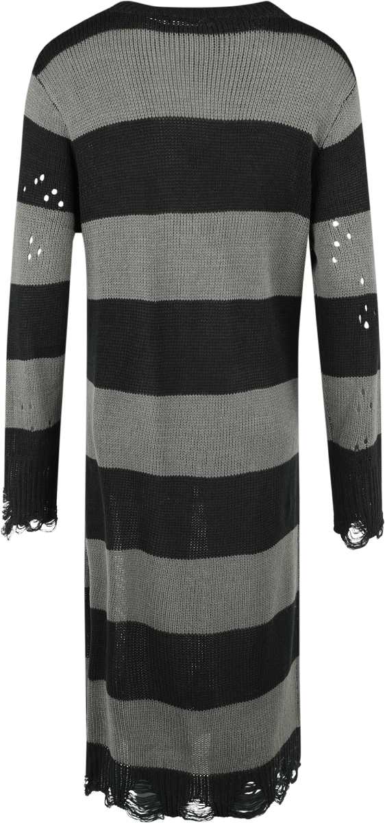 Robe longue Gothic de KIHILIST by KILLSTAR - Within Souls Sweater Dress - XS à 4XL - pour Femme - noir/gris - KIHILIST by KILLSTAR - View 2
