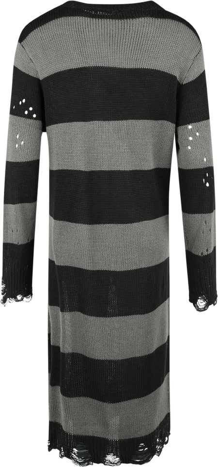 Robe longue Gothic de KIHILIST by KILLSTAR - Within Souls Sweater Dress - XS à 4XL - pour Femme - noir/gris - KIHILIST by KILLSTAR - View 2