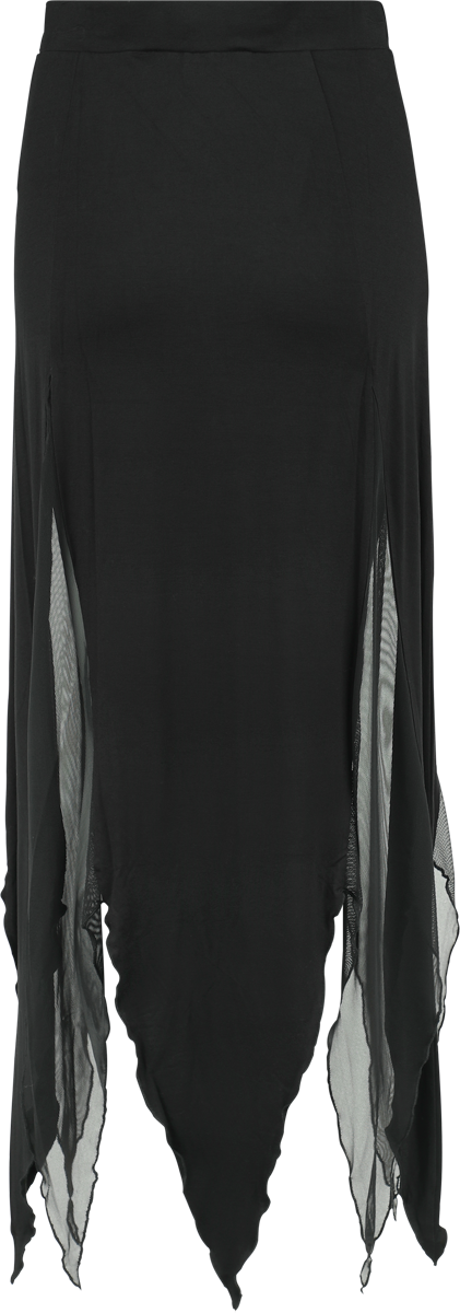 Jupe mi-longue Gothic de KIHILIST by KILLSTAR - The Grimmer The Better Midi Skirt - XS à 4XL - pour Femme - noir - KIHILIST by KILLSTAR - View 2