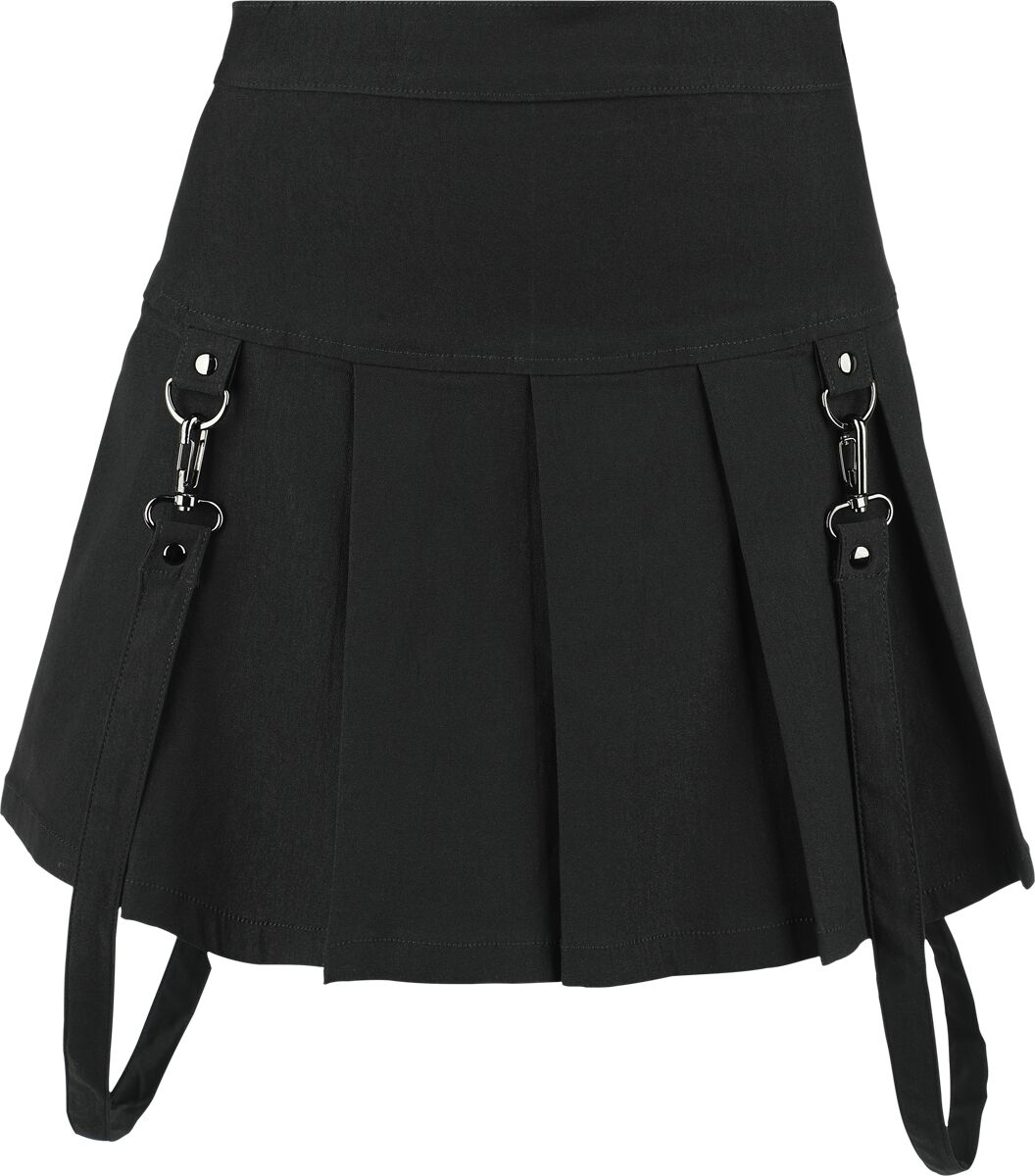Jupe courte Gothic de KIHILIST by KILLSTAR - Merely A Madness Mini Skirt - XS à XXL - pour Femme - noir - KIHILIST by KILLSTAR