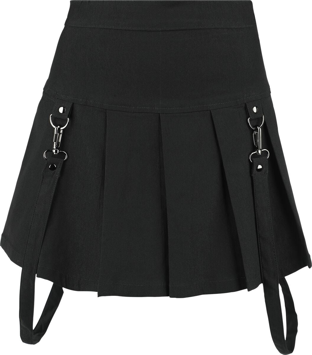 Jupe courte Gothic de KIHILIST by KILLSTAR - Merely A Madness Mini Skirt - XS à XXL - pour Femme - noir - KIHILIST by KILLSTAR