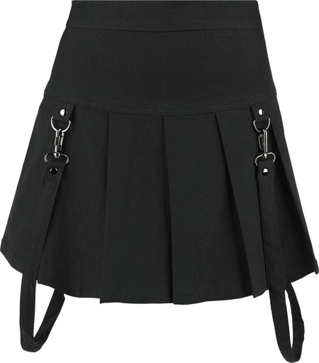 Jupe courte Gothic de KIHILIST by KILLSTAR - Merely A Madness Mini Skirt - XS à XXL - pour Femme - noir - KIHILIST by KILLSTAR