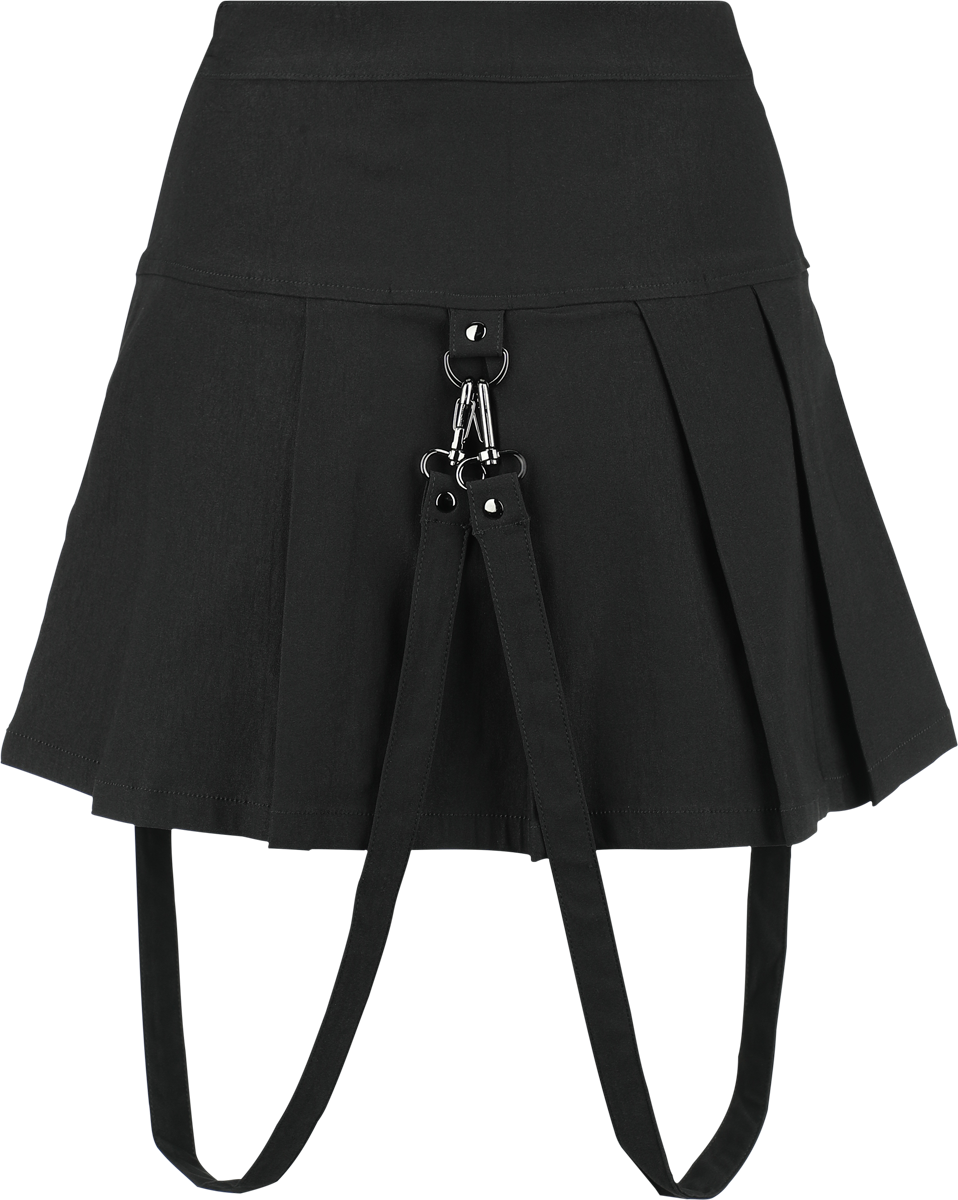 Jupe courte Gothic de KIHILIST by KILLSTAR - Merely A Madness Mini Skirt - XS à XXL - pour Femme - noir - KIHILIST by KILLSTAR - View 2