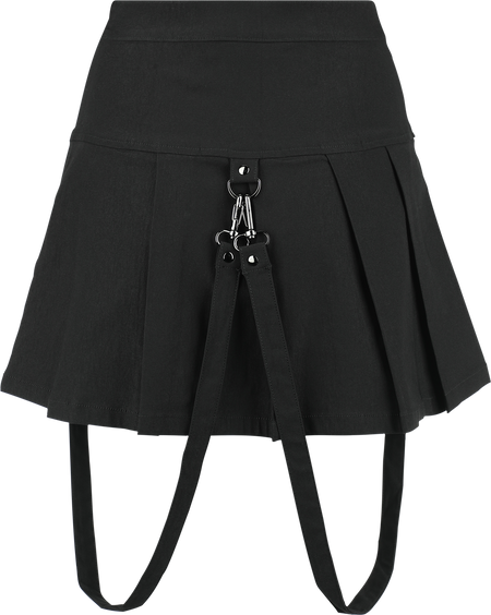 Jupe courte Gothic de KIHILIST by KILLSTAR - Merely A Madness Mini Skirt - XS à XXL - pour Femme - noir - KIHILIST by KILLSTAR - View 2