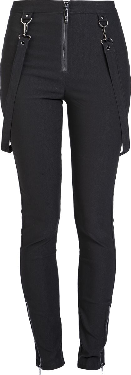 Pantalon en toile Gothic de KIHILIST by KILLSTAR - Strange Vanity Trousers - XS à 4XL - pour Femme - noir - KIHILIST by KILLSTAR