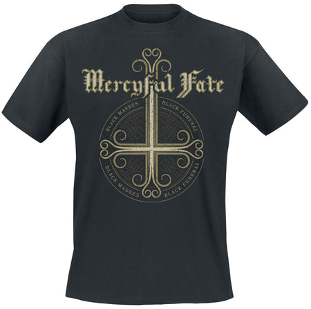 T-Shirt Manches courtes  de Mercyful Fate - Black Funeral Cross - M à 3XL - pour Homme - noir - Mercyful Fate