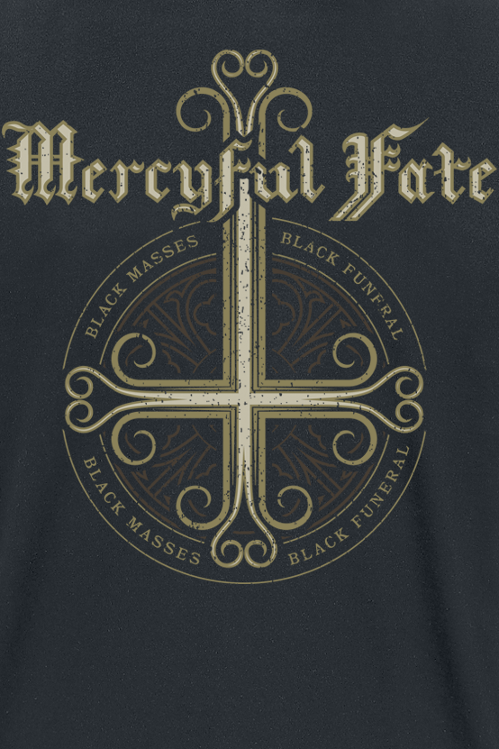 T-Shirt Manches courtes  de Mercyful Fate - Black Funeral Cross - M à 3XL - pour Homme - noir - Mercyful Fate - View 2
