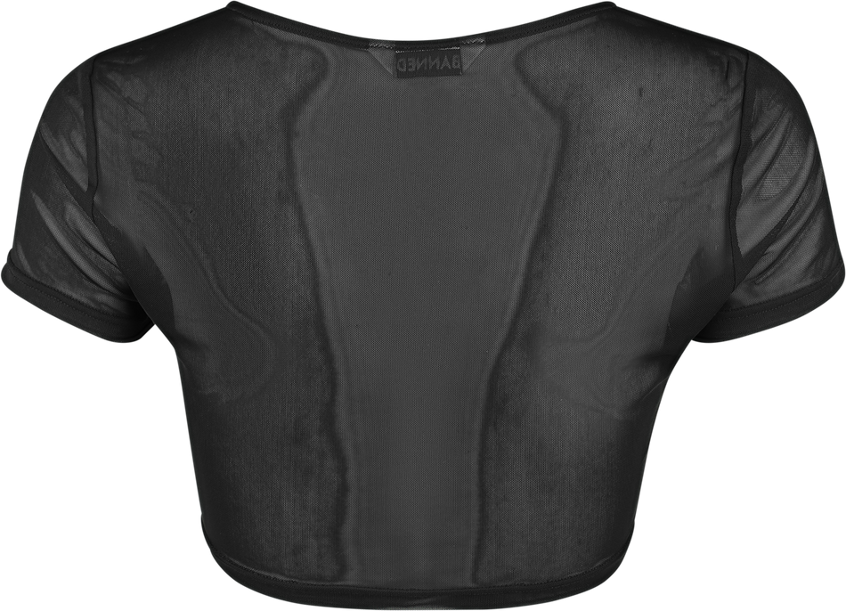 T-Shirt Manches courtes Gothic de Banned Alternative - Shadow Veil Mesh Top - XS à XXL - pour Femme - noir - Banned Alternative - View 2