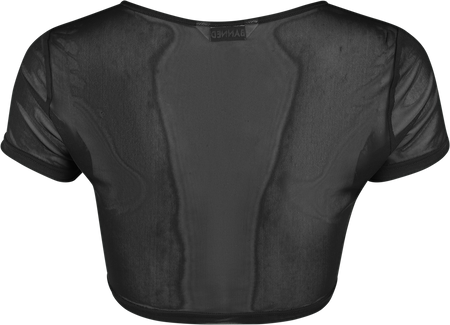 T-Shirt Manches courtes Gothic de Banned Alternative - Shadow Veil Mesh Top - XS à XXL - pour Femme - noir - Banned Alternative - View 2
