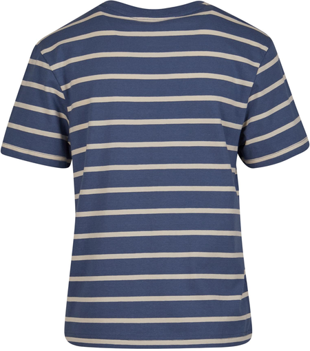 T-Shirt Manches courtes  de Urban Classics - Ladies Striped Boxy Tee - XS à 4XL - pour Femme - bleu - Urban Classics - View 2