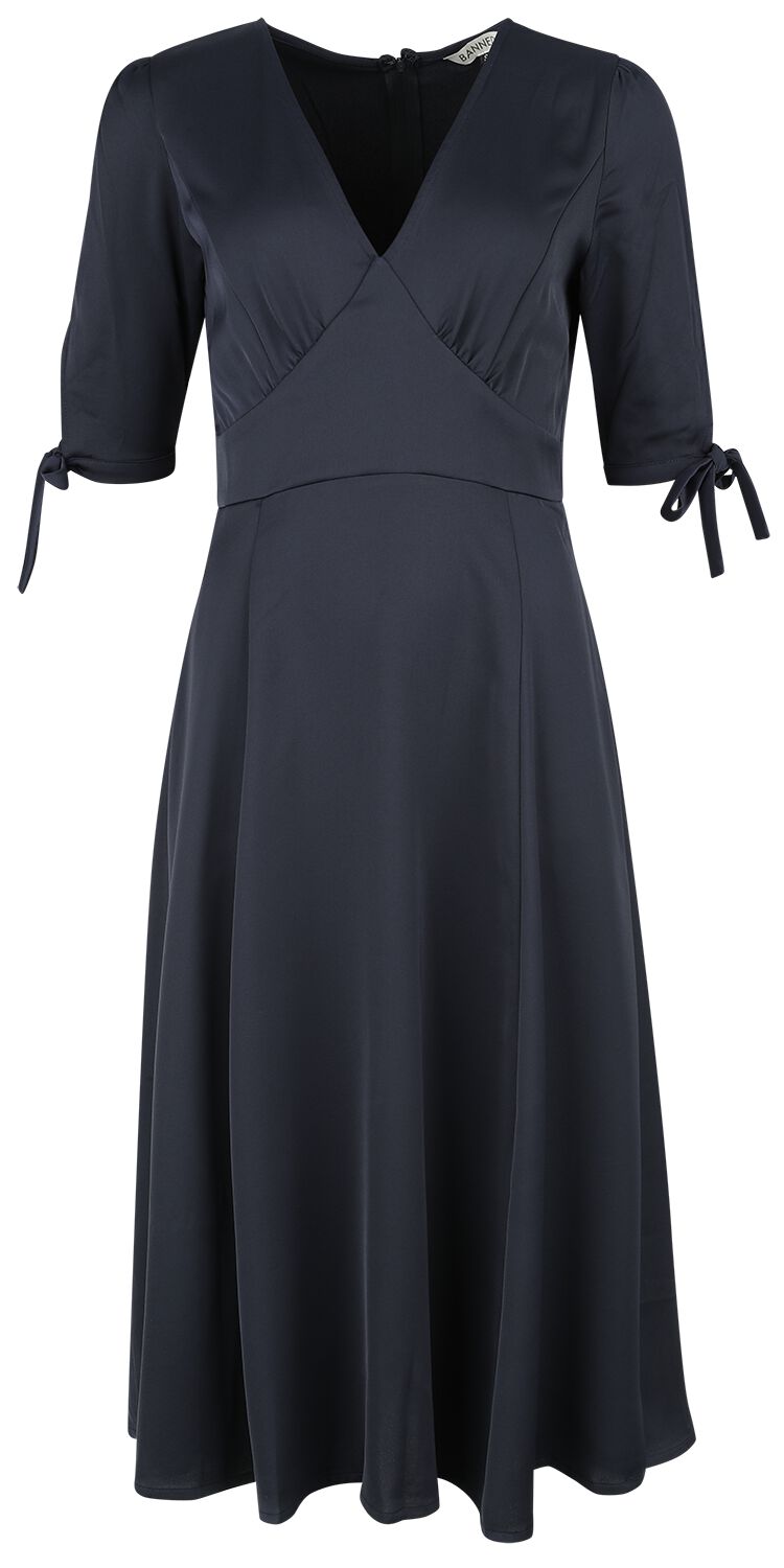 Robe mi-longue Rockabilly de Banned Retro - Bella Swing Dress - XS à M - pour Femme - bleu - Banned Retro
