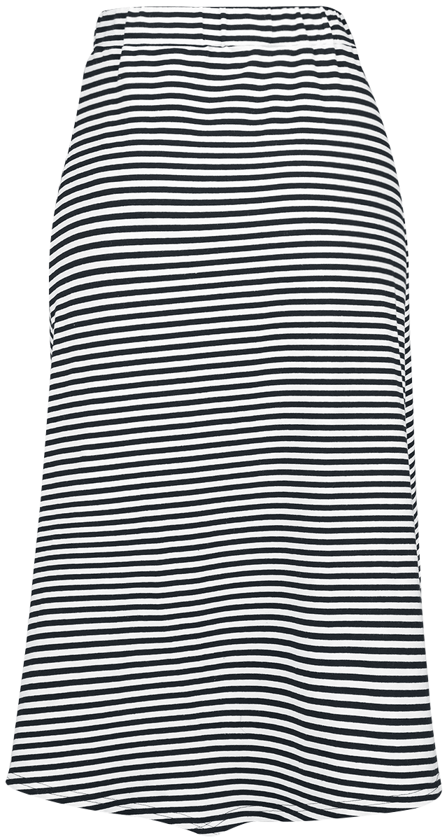 Jupe mi-longue Rockabilly de Banned Retro - Beach Breeze Skirt - L à 4XL - pour Femme - noir/blanc - Banned Retro - View 2