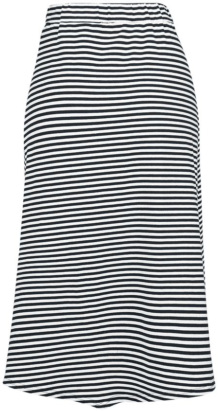 Jupe mi-longue Rockabilly de Banned Retro - Beach Breeze Skirt - L à 4XL - pour Femme - noir/blanc - Banned Retro - View 2
