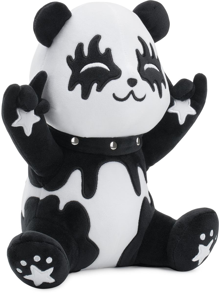 Figurine en peluche Fun de Corimori - Tin le Panda Metalleux - pour Unisexe - blanc/noir - Corimori - View 2