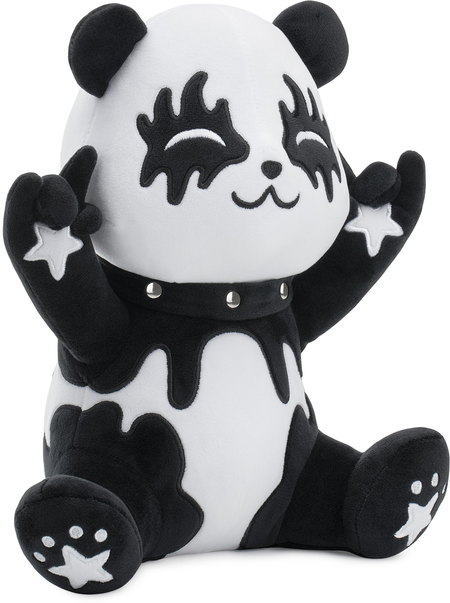 Figurine en peluche Fun de Corimori - Tin le Panda Metalleux - pour Unisexe - blanc/noir - Corimori - View 2