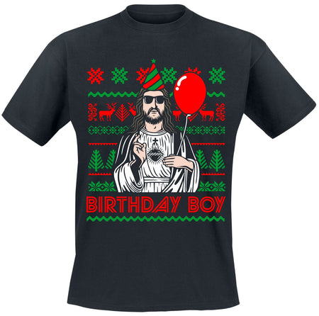 T-Shirt Manches courtes Fun de Slogans - Birthday Boy - M à 5XL - pour Homme - noir - Slogans