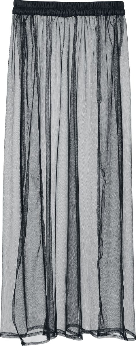 Jupe longue Gothic de Gothicana by EMP - Jupe Transparente - S à XXL - pour Femme - noir - Gothicana by EMP