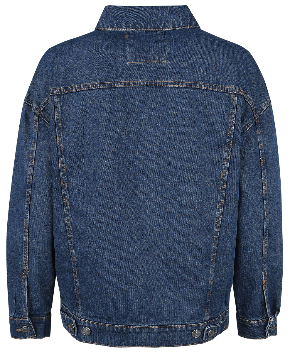 Veste en Jean  de Urban Classics - Ladies Oversized 90‘s Denim Jacket - XS à S - pour Femme - bleu - Urban Classics - View 2