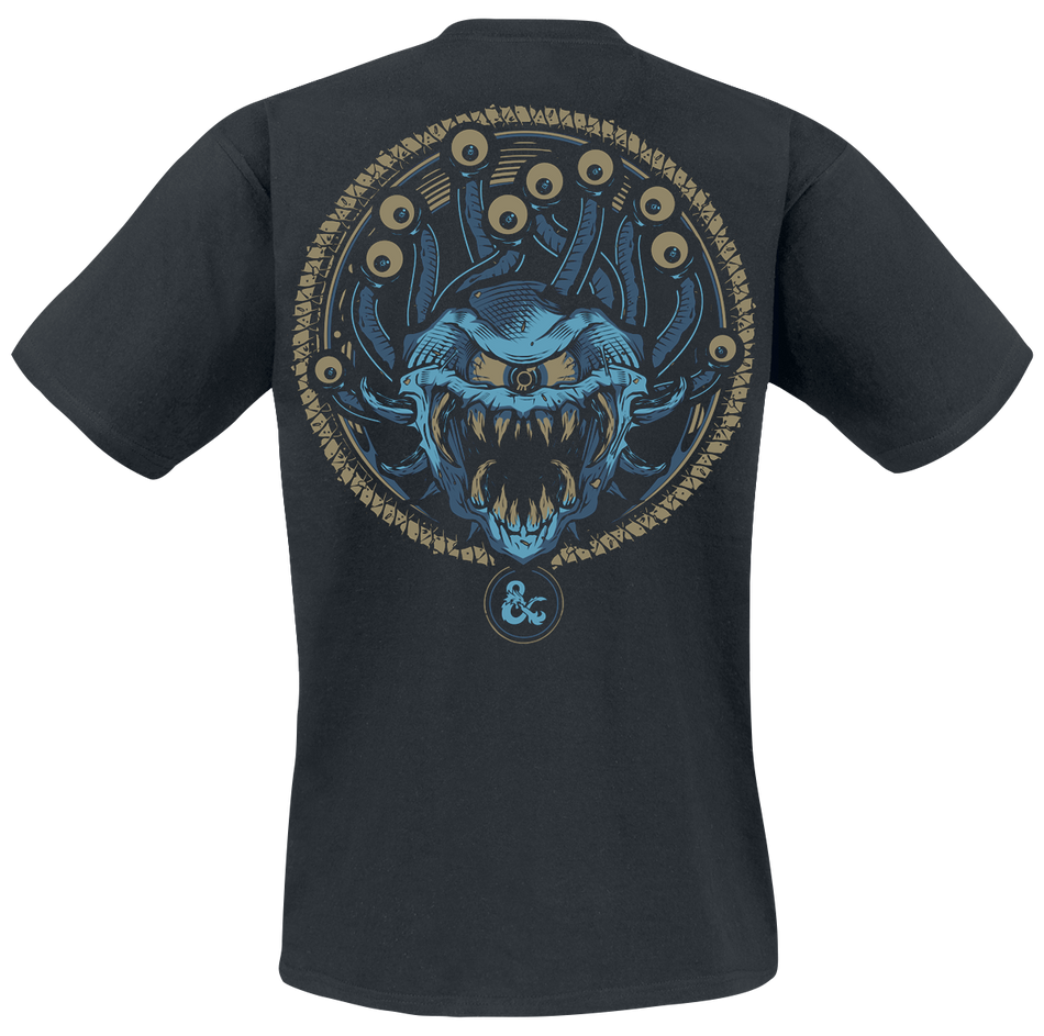 T-Shirt Manches courtes Gaming de Donjons & Dragons - Hydro74 - Beholder - S à XXL - pour Homme - noir - Donjons & Dragons - View 2