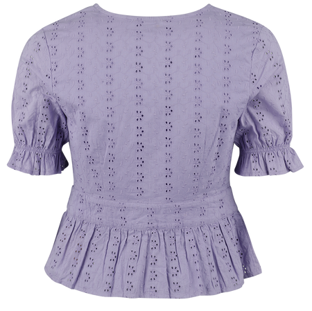 Chemisier Rockabilly de Timeless London - Jolene Blouse - XS à XL - pour Femme - lilas - Timeless London - View 2