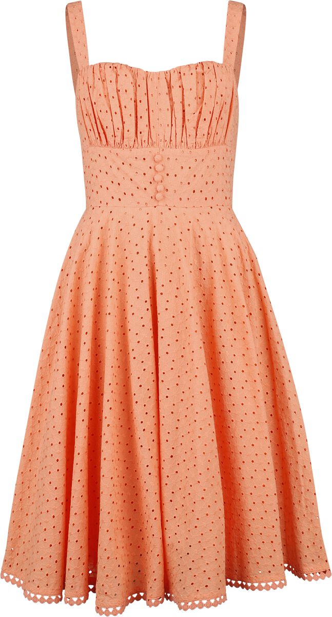 Robe mi-longue  de Timeless London - Valerie - Robe - S - pour Femme - orange - Timeless London