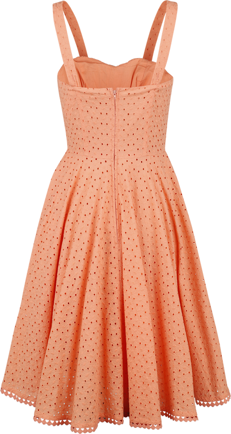 Robe mi-longue  de Timeless London - Valerie - Robe - S - pour Femme - orange - Timeless London - View 2