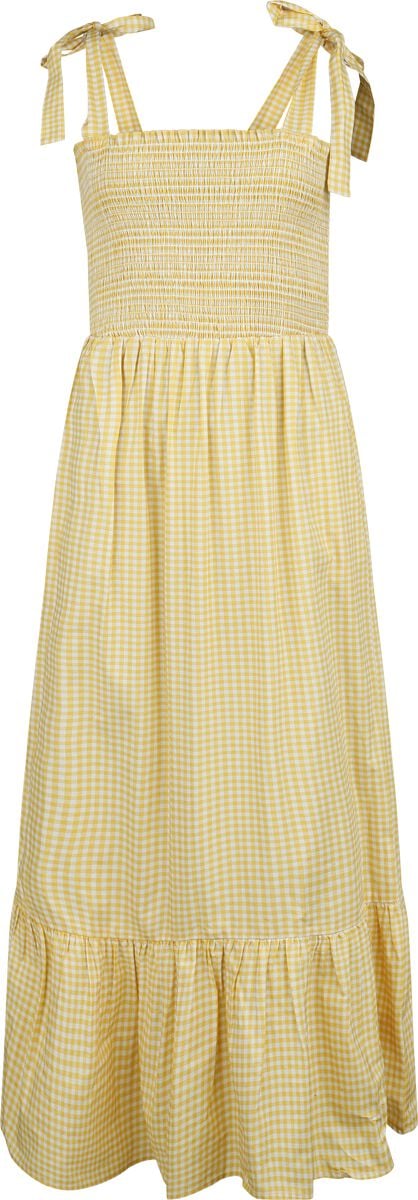 Robe longue  de Timeless London - Sonny Dress - XS à 4XL - pour Femme - jaune/blanc - Timeless London