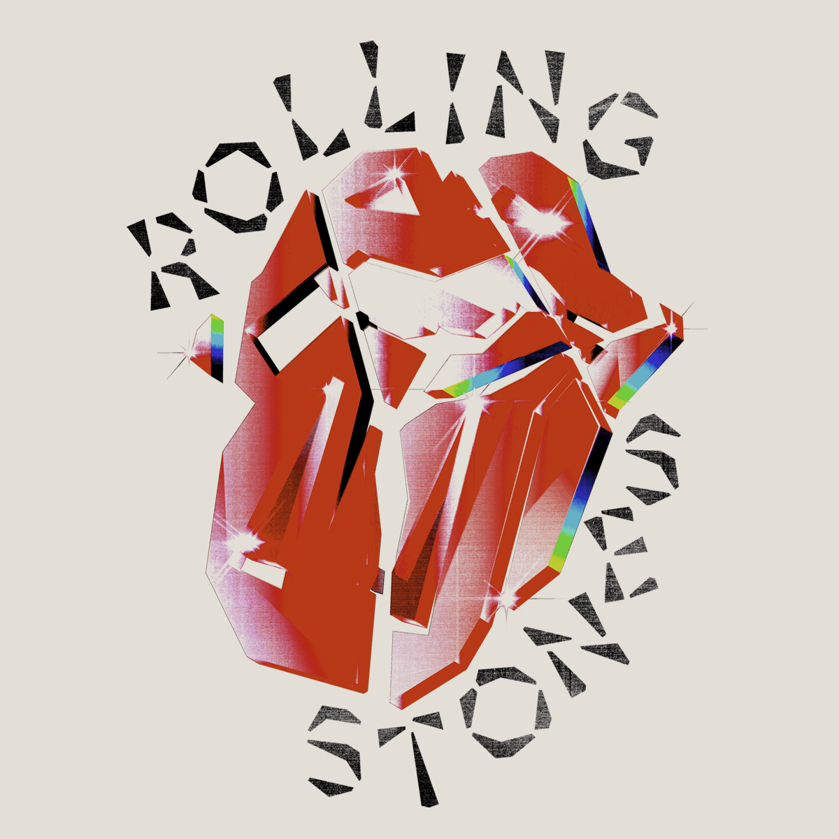 T-Shirt Manches courtes  de The Rolling Stones - Hackney Diamonds Prism Tongue - S à 5XL - pour Femme - blanc - The Rolling Stones - View 2
