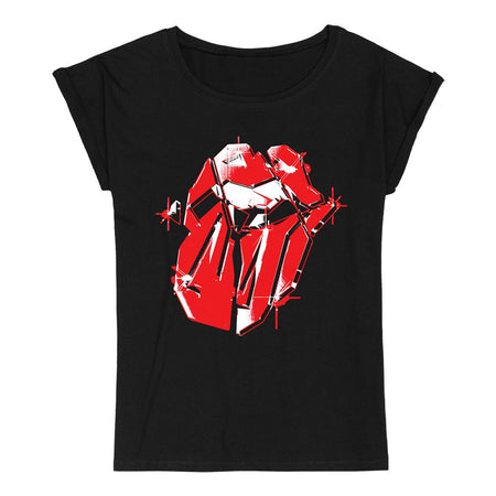 T-Shirt Manches courtes  de The Rolling Stones - Hackney Diamonds Tongue - S à 4XL - pour Femme - noir - The Rolling Stones