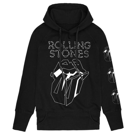 Sweat-shirt à capuche  de The Rolling Stones - Hackney Diamonds Marker Shards - S à L - pour Femme - noir - The Rolling Stones