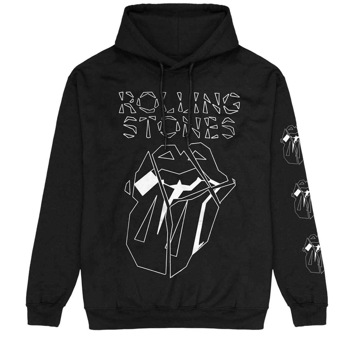 Sweat-shirt à capuche  de The Rolling Stones - Hackney Diamonds Marker Shards - S à M - pour Homme - noir - The Rolling Stones