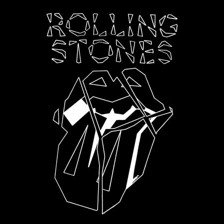Sweat-shirt à capuche  de The Rolling Stones - Hackney Diamonds Marker Shards - S à M - pour Homme - noir - The Rolling Stones - View 2