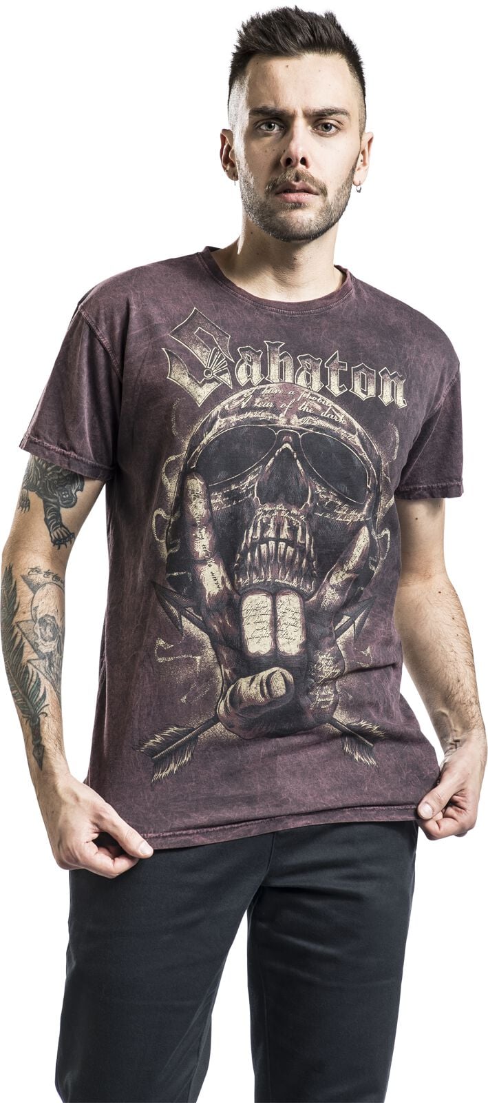T-Shirt Manches courtes  de Sabaton - Come Touch My Metal Machine - S à 3XL - pour Homme - rouille - Sabaton