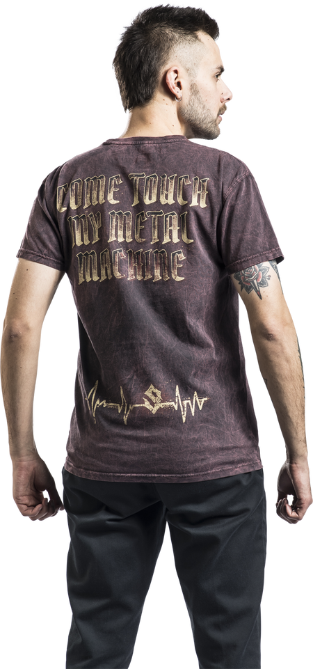 T-Shirt Manches courtes  de Sabaton - Come Touch My Metal Machine - S à 3XL - pour Homme - rouille - Sabaton - View 2