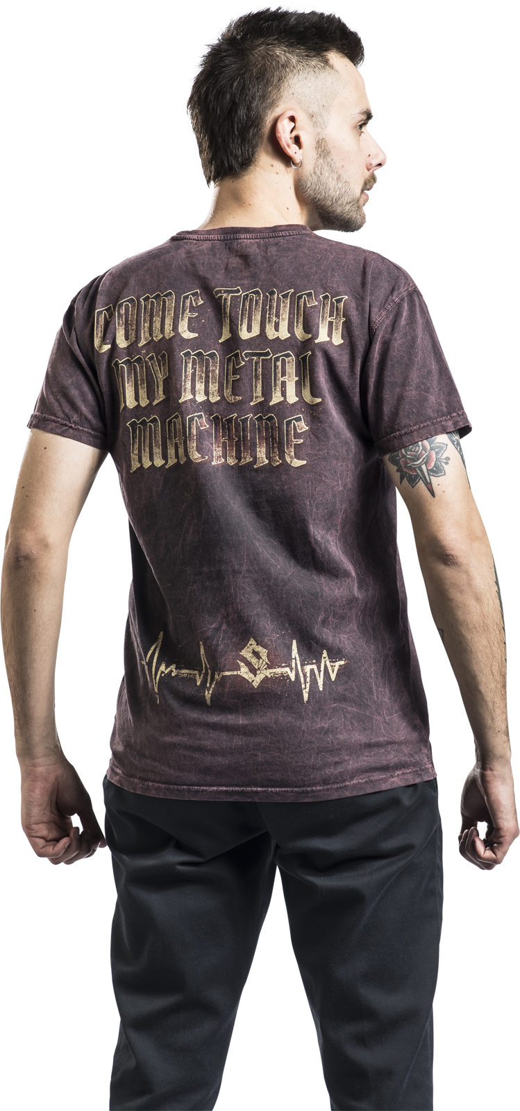 T-Shirt Manches courtes  de Sabaton - Come Touch My Metal Machine - S à 3XL - pour Homme - rouille - Sabaton - View 2