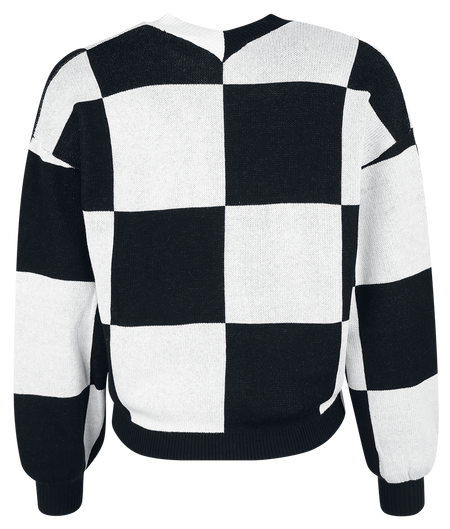 Gilets & Ponchos  de Jawbreaker - Big Checker Cardigan - XS à XXL - pour Femme - noir/blanc - Jawbreaker - View 2