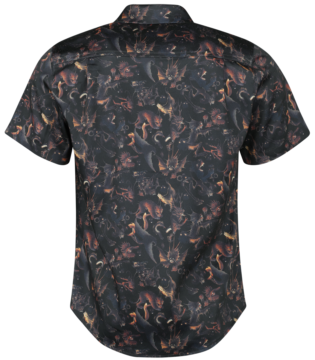 Chemise manches courtes Gothic de Rockin' Gent - Chemise - Paradise Lost - S à XXL - pour Homme - noir - Rockin' Gent - Chemise - View 2